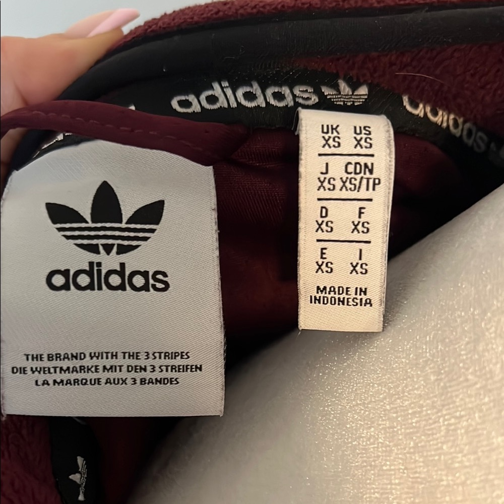 Adidas | Women’s Size Burgundy XS Fleece Pullover - Picture 2 of 9